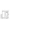 Ledvance SMART OUTD WIFI TRUNK SQ WALL RGBW RGBW, controllable via WLAN / WIFI, dimmable