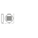 Ledvance solar wall luminaire ENDURA STYLE SOLAR TOSSA WALLSEN830 with sensor