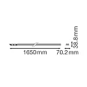 Ledvance support rail for light strip system TRUSYS FLEX P RAIL 1500 8P WT 8-pole, white