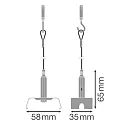 Ledvance Lichtlijnsysteem oogje voor koordophanging TRUSYS® FLEX SUSPENSION KIT