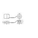 Ledvance Downlight SP FIX P 8W 930 PS DIM IP44 WT stijf, met schakelaar, multipower, set terug IP44/IP20, wit