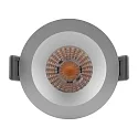 Ledvance Downlight SP FIX P 8W 930 PS DIM IP44 SI stijf, met schakelaar, multipower, set terug IP44/IP20, zilver