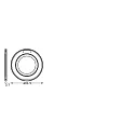 Ledvance Verblinding SP CBO RING ADJ ROUND BN rond, instelbaar