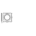 Ledvance Verblinding SP CBO RING ADJ SQUARE WT vierkant, instelbaar