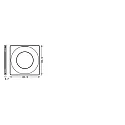 Ledvance cover SP CBO RING FIX SQUARE WT rigid, square