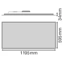 Ledvance LED panel PL COMP 1200X600 V 53W 840 FS1 LEDV