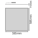Ledvance LED paneel BIOLUX HCL PL 600 S TW DALI DALI aanstuurbaar, Tunable White, dimbaar