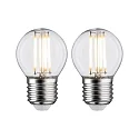 Filamentlamp druppelvorm P45 set van 2 E27 5W 470lm 2700K CRI >80 