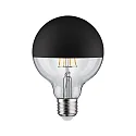 Paulmann Kopspiegellamp globe DECO GLOBE G95 LED BLACK MATT DIM G95 helder E27 6,5W 600lm 2700K CRI >80 dimbaar