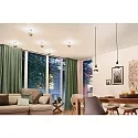 Paulmann Lichtbron filament globe DECO GLOBE LED MIRROR-RING BLACK MATT G125 helder E27 6,5W 640lm 2700K CRI >80 dimbaar