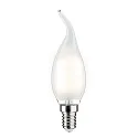 LED Filament Candle lamp wind gust, 230V, E14, 2.6W 2700K 250lm, not dimmable, satin