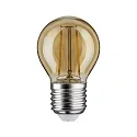 Paulmann LED Filament Drop Lamp P45, 230V, E27, 4.7W 2500K 430lm, dimmable, gold glass clear