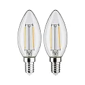 Paulmann Filamentlamp kaarsvorm FILAMENT C35 set van 2, schakelbaar E14 2,7W 250lm 2700K CRI >80 