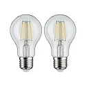 Paulmann Filamentlamp standaardvorm FILAMENT A60 set van 2, schakelbaar E27 5W 470lm 2700K CRI >80 