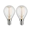 Filamentlamp druppelvorm FILAMENT P45 set van 2, schakelbaar E14 2,7W 250lm 2700K CRI >80 