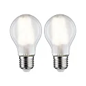 LED lamp pear set of 2 E27 7W 806lm 4000K 360° CRI >80 