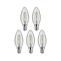 Paulmann Filamentlamp kaarsvorm set van 5 E14 5W 470lm 2700K CRI 80-89