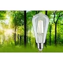 Paulmann lamp Edison pear shape ECO-LINE ST64 FILAMENT switchable ST64 clear E27 4W 840lm 3000K 360° CRI >80  clear