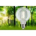 Paulmann Lichtbron filament globe ECO-LINE G95 schakelbaar G95 helder E27 4W 840lm 3000K 360° CRI >80  helder