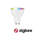 WIFI LED Smart gloeilamp RGBW ZigBee aanstuurbaar GU10 4,8W 350lm 2200-6500K 38° CRI 80-89 dimbaar