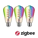 Paulmann WIFI LED Smart gloeilamp RGBW ZigBee aanstuurbaar E27 6,3W 470lm 2200-6500K CRI 80-89 dimbaar