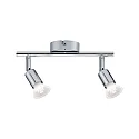 Paulmann Plafondarmatuur CAROLINA 2-vlams GU10 IP44, chroom 