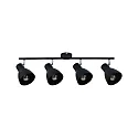Paulmann Spot DAVY 4-vlams E27, chroom, zwart mat dimbaar