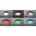 wall and ceiling luminaire RAINBOW DYNAMIC large, tunable white, RGB IP20, black, white dimmable