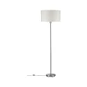Paulmann Staande lamp TESSA met schakelaar, met lampenkap E27, crème, ijzer geborsteld dimbaar