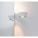 Paulmann Wandarmatuur SABIK LED up down, met lensoptiek IP44, wit mat dimbaar