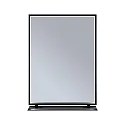 Paulmann Spiegel met verlichting MIRO 45 X 60CM hoekig, Tunable White, met plank IP44, zwart mat 