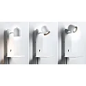 Leesarmatuur MALENA met USB-aansluiting GU10 IP20