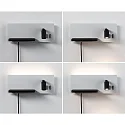 Paulmann Leesarmatuur SERRA LED met USB-aansluiting, rechts IP20, zwart, wit dimbaar