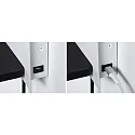 Paulmann Leesarmatuur SERRA LED met USB-aansluiting, rechts IP20, zwart, wit dimbaar