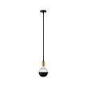 Pendelarmatuur RAVI IP44 instelbaar E27 IP44, goud, zwart