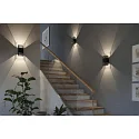 outdoor wall luminaire THARIN up / down, square, adjustable IP44, black 