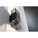 outdoor wall luminaire THARIN up / down, square, adjustable IP44, black 