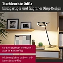 Paulmann Bureau-armatuur ODILA Tunable White, instelbaar, met Touch-Dimmer, Ring-Vorm IP20, dimbaar
