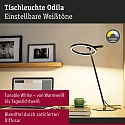 Paulmann Bureau-armatuur ODILA Tunable White, instelbaar, met Touch-Dimmer, Ring-Vorm IP20, dimbaar