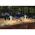Paulmann Tafellamp op batterijen ONZO met USB-aansluiting, met aanraakdimmer IP44, glanzend, wit dimbaar