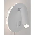 Paulmann reading lamp TABARI LED adjustable, indirect IP20, chrome, metal, white 