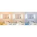 Paulmann Spiegelarmatuur HOMESPA LUNO LED kort, met sensor, CCT Switch IP44, aluminium 