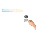 Paulmann Spiegelarmatuur HOMESPA LUNO LED kort, met sensor, CCT Switch IP44, aluminium 