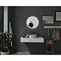 Paulmann Spiegel met verlichting MIRRA LED Ø 60CM rond, CCT Switch, met aanraakdimmer, met verwarmingsfunctie IP44, wit mat dimbaar