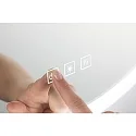 Paulmann Spiegel met verlichting MIRRA LED Ø 60CM rond, CCT Switch, met aanraakdimmer, met verwarmingsfunctie IP44, wit mat dimbaar