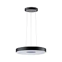 Paulmann Pendelarmatuur PURIC PANE II up down, rond, instelbaar IP20, grijs, zwart dimbaar