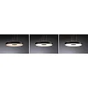 Paulmann Pendelarmatuur PURIC PANE II up down, rond, instelbaar IP20, grijs, zwart dimbaar