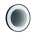 Paulmann Spiegel met verlichting MIRO 3D LED INFINITY rond, Tunable White IP44, zwart mat dimbaar