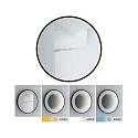 Paulmann Spiegel met verlichting MIRO 3D LED INFINITY rond, Tunable White IP44, zwart mat dimbaar