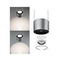 Paulmann pendant luminaire ALDAN LED up / down, 3 flames, brushed aluminium, black dimmable